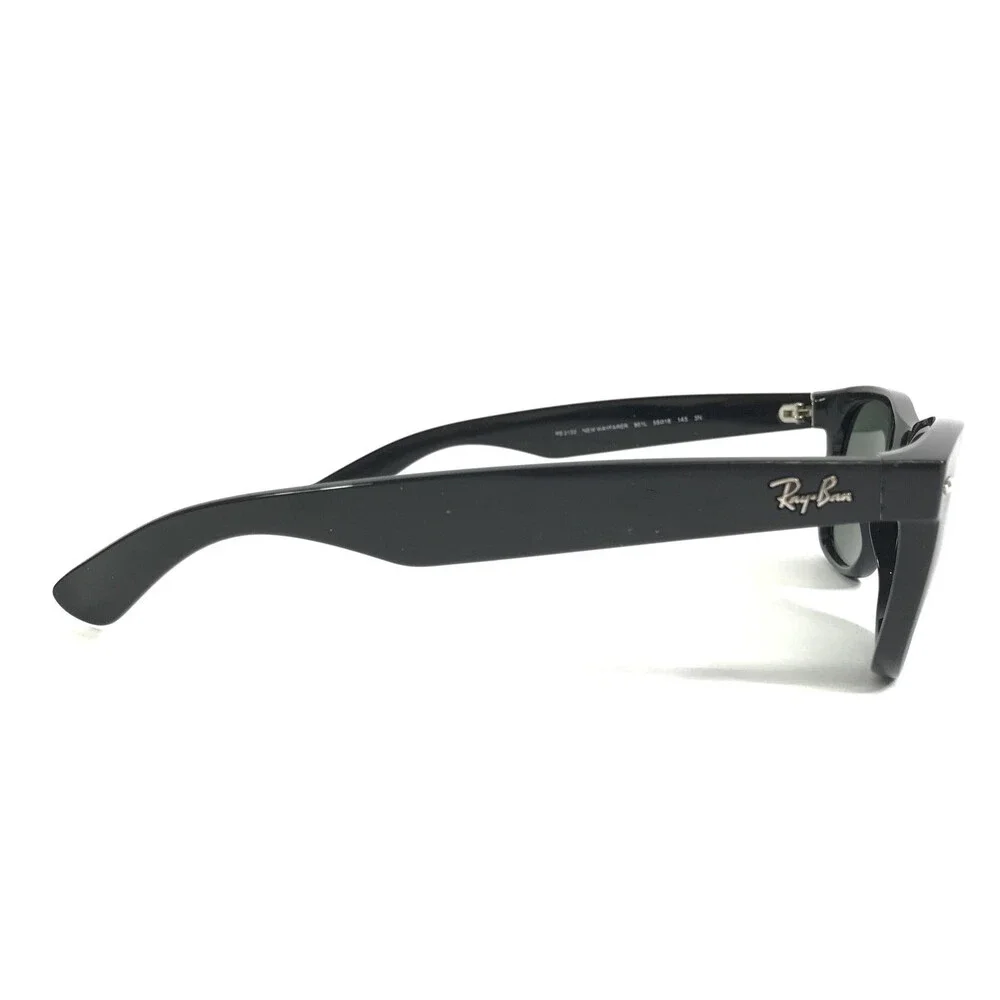 Ray-Ban Sunglasses RB2132 New Wayfarer 901L Matte Black Frames G-15 Lenses 55 mm